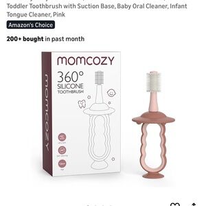 Momcozy 360° Silicone Toddler Toothbrush - Rose Pink NIB